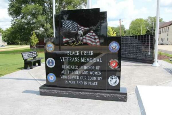 BLACK CREEK VETERANS MEMORIAL DEDICATION STONE