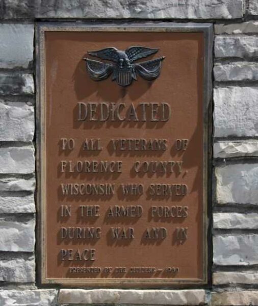 FLORENCE COUNTY VETERANS MEMORIAL PLAQUE