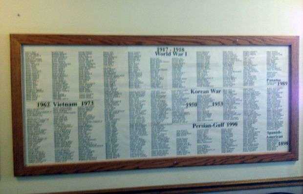 BROWN COUNTY WAR VETERANS HONOR ROLL MEMORIAL