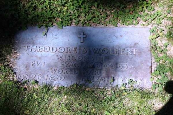 THEODORE S WOLFERT MEMORIAL CEMETERY STONE