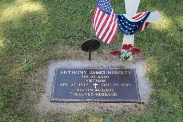 ANTHONY JAMES HUBERTY MEMORIAL CEMETERY STONE