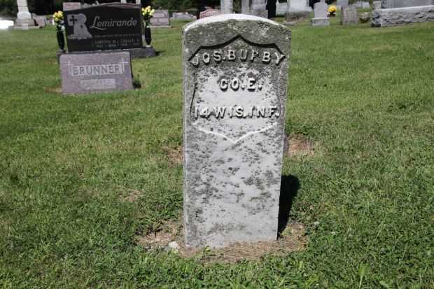 JOS. BUPBY MEMORIAL CEMETERY STONE