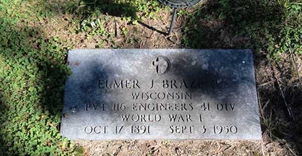 ELMA J BRAVEAU MEMORIAL CEMETERY STONE