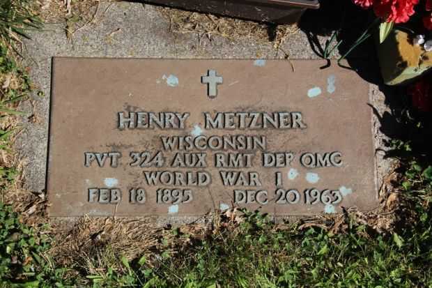 HENRY METZNER MEMORIAL CEMETERY STONE