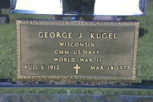 GEORGE J KUGEL MEMORIAL CEMETERY STONE