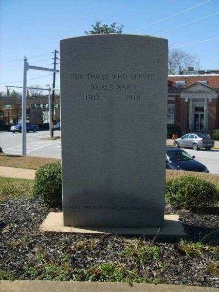 STEPHENS COUNTY WORLD WAR I MEMORIAL