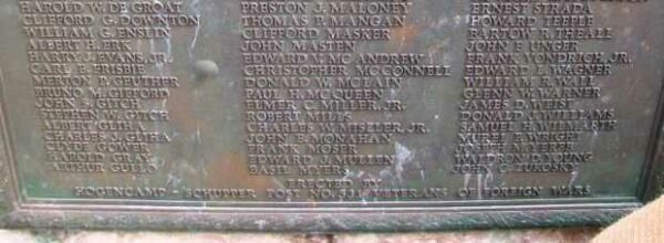 WAYNE COUNTY, PENNSYLVANIA WORLD WAR II MEMORIAL PLAQUE C