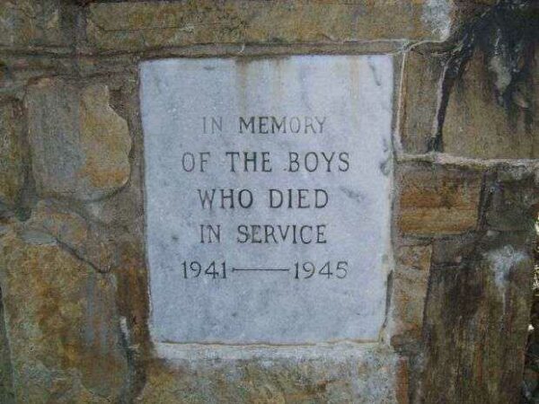 TOCCOA FALLS COLLEGE WORLD WAR II MEMORIAL