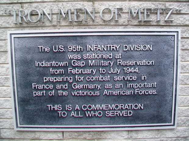 95TH INFANTRY DIVISION WAR MEMORIAL PLAQUE