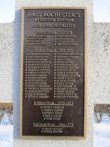EAST ROCHESTER’S FOREVER YOUNG MEMORIAL PLAQUE