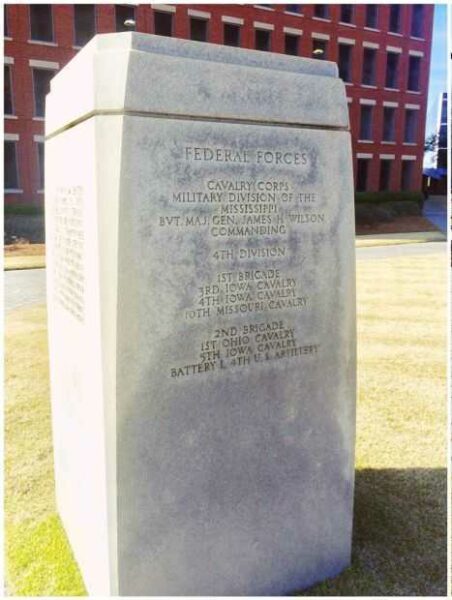 BATTLE OF COLUMBUS MEMORIAL SIDE B