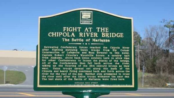 FIGHT AT THE CHIPOLA RIVER BRIDGE MEMORIAL MARKER