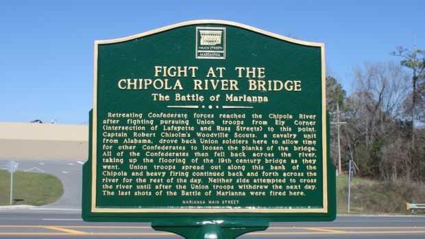 FIGHT AT THE CHIPOLA RIVER BRIDGE MEMORIAL MARKER