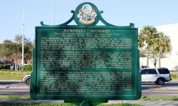 MEMORIAL HIGHWAY “ROAD OF REMEMBRANCE” MONUMENT MARKER