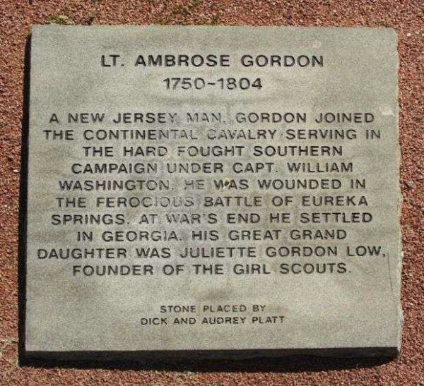 LT. AMBROSE GORDON WAR MEMORIAL PAVER