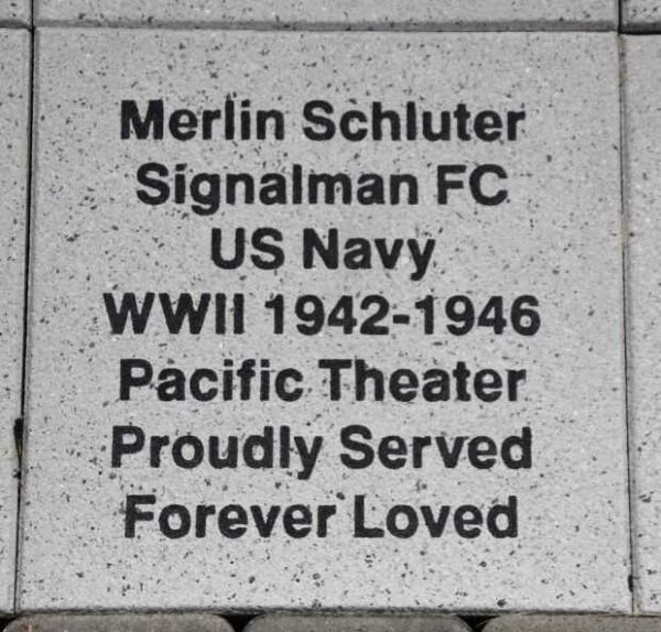 WOOD COUNTY VETERANS MEMORIAL PAVER A93