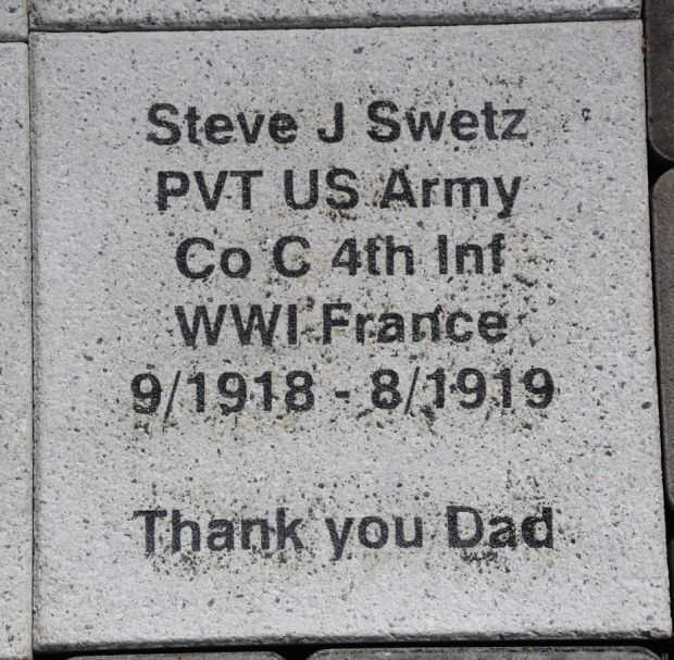 WOOD COUNTY VETERANS MEMORIAL PAVER A92