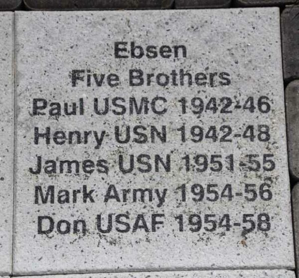 WOOD COUNTY VETERANS MEMORIAL PAVER A90