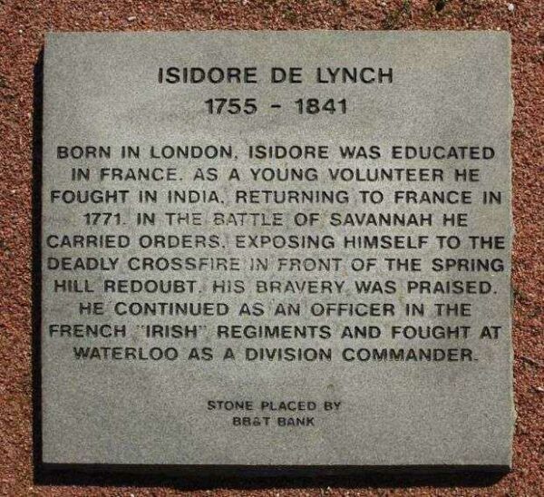 ISIDORE DE LYNCH WAR MEMORIAL PAVER