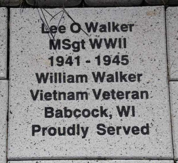 WOOD COUNTY VETERANS MEMORIAL PAVER A73
