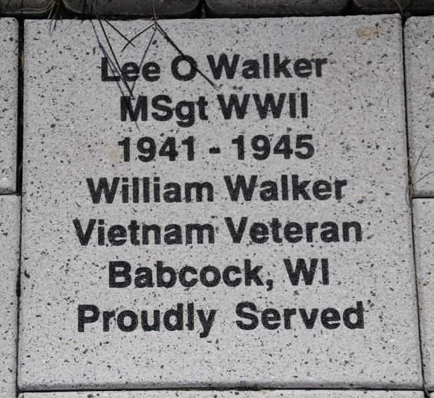 WOOD COUNTY VETERANS MEMORIAL PAVER A73