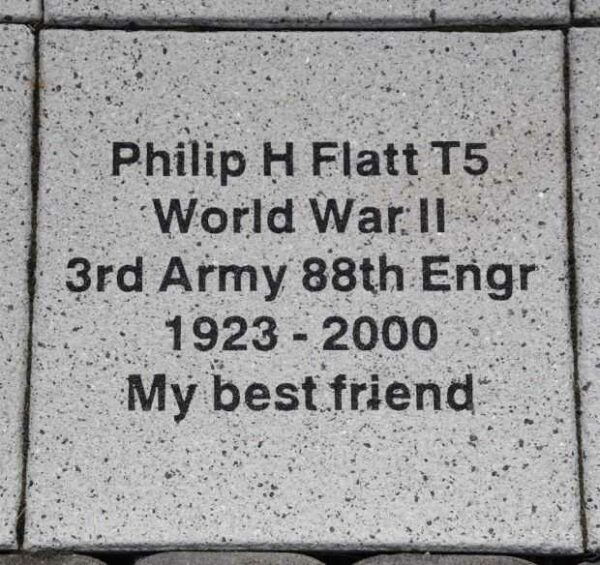 WOOD COUNTY VETERANS MEMORIAL PAVER A72