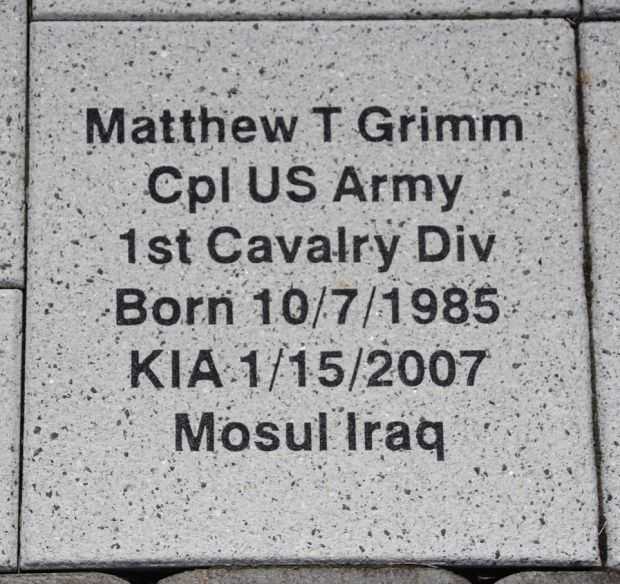 WOOD COUNTY VETERANS MEMORIAL PAVER A68