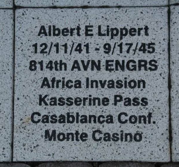 WOOD COUNTY VETERANS MEMORIAL PAVER A65