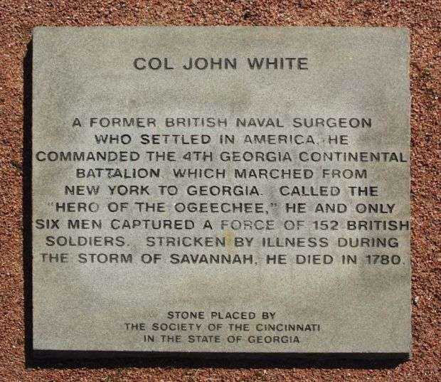 COL. JOHN WHITE WAR MEMORIAL PAVER
