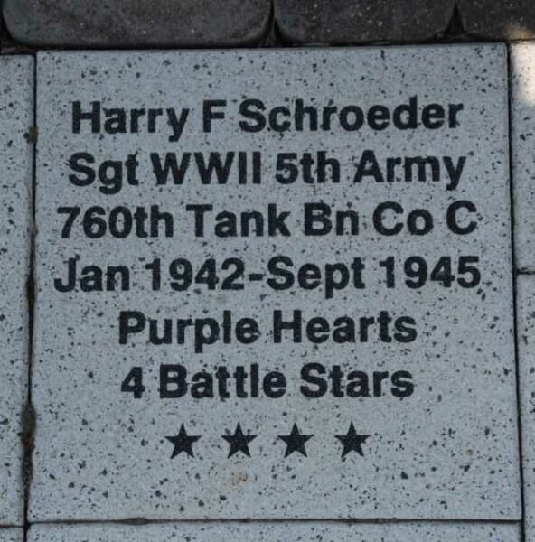 WOOD COUNTY VETERANS MEMORIAL PAVER A63