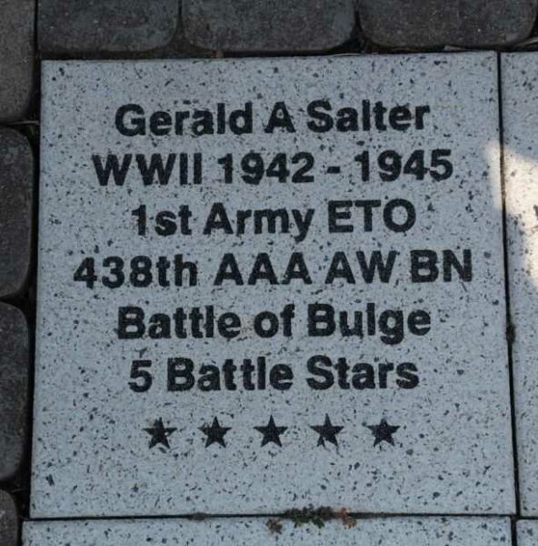 WOOD COUNTY VETERANS MEMORIAL PAVER A61