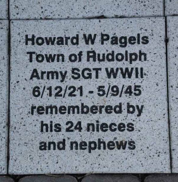 WOOD COUNTY VETERANS MEMORIAL PAVER A59