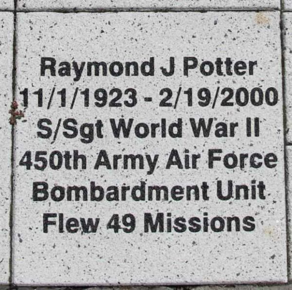 WOOD COUNTY VETERANS MEMORIAL PAVER A49