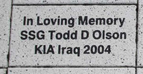 WOOD COUNTY VETERANS MEMORIAL PAVER A44