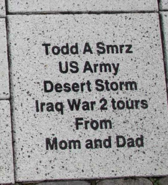 WOOD COUNTY VETERANS MEMORIAL PAVER A42