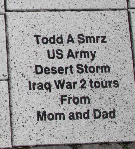WOOD COUNTY VETERANS MEMORIAL PAVER A42