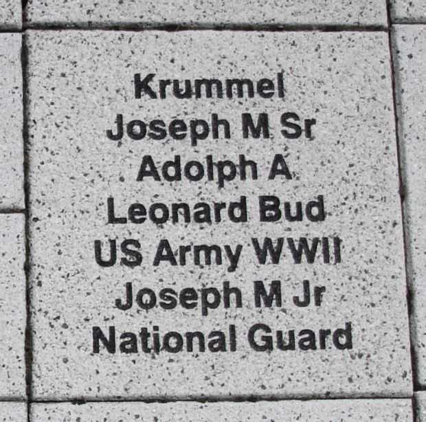 WOOD COUNTY VETERANS MEMORIAL PAVER A39
