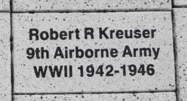 WOOD COUNTY VETERANS MEMORIAL PAVER A38