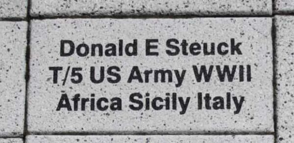 WOOD COUNTY VETERANS MEMORIAL PAVER A33