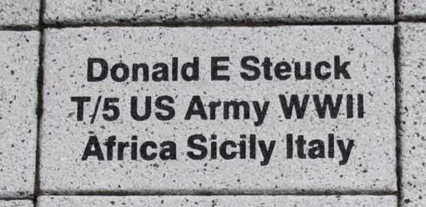 WOOD COUNTY VETERANS MEMORIAL PAVER A33