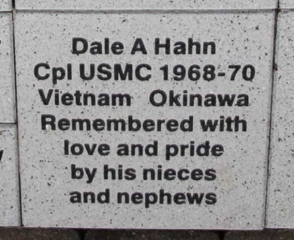 WOOD COUNTY VETERANS MEMORIAL PAVER A28