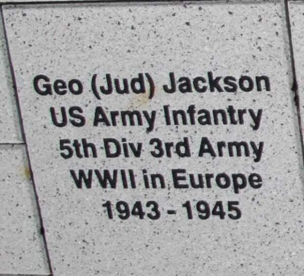 WOOD COUNTY VETERANS MEMORIAL PAVER A22