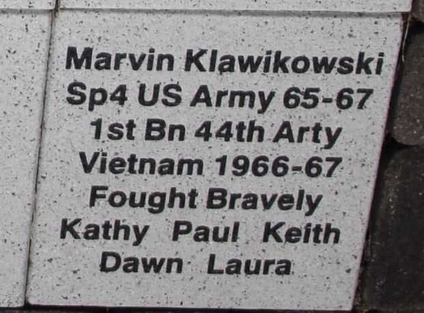 WOOD COUNTY VETERANS MEMORIAL PAVER A19