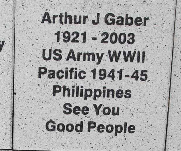 WOOD COUNTY VETERANS MEMORIAL PAVER A18