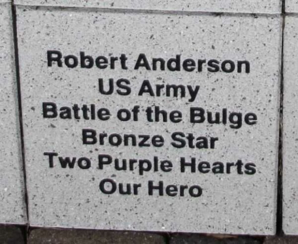 WOOD COUNTY VETERANS MEMORIAL PAVER A16