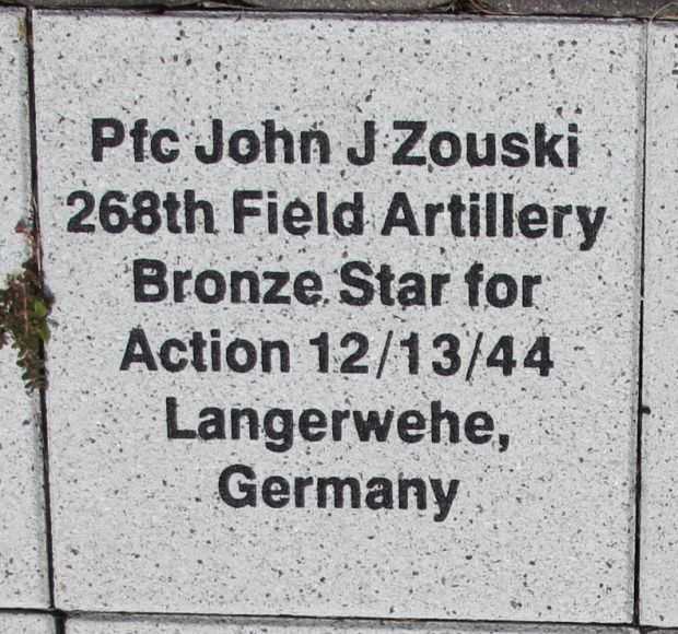 WOOD COUNTY VETERANS MEMORIAL PAVER A15