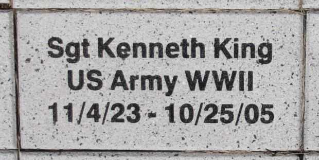 WOOD COUNTY VETERANS MEMORIAL PAVER A14