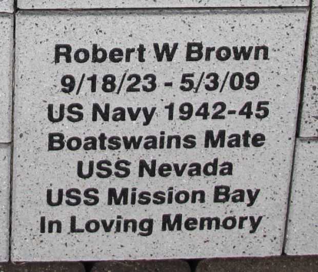 WOOD COUNTY VETERANS MEMORIAL PAVER A8