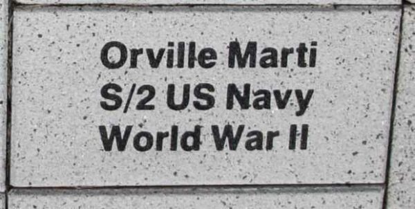 WOOD COUNTY VETERANS MEMORIAL PAVER A7
