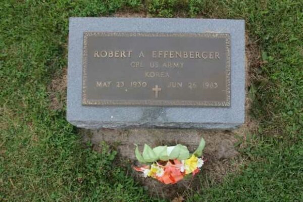 ROBERT A EFFENBERGER MEMORIAL CEMETERY STONE